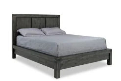 Mor Furniture Bedroom Sets|Meadow Panel Storage Bed, Dresser, Mirror & Nightstand In Gray, Full