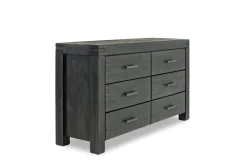 Mor Furniture Bedroom Sets|Meadow Panel Storage Bed, Dresser, Mirror & Nightstand In Gray, Full