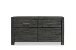 Mor Furniture Bedroom Sets|Meadow Panel Storage Bed, Dresser, Mirror & Nightstand In Gray, Full