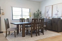 Mor Furniture Dining Chairs|Meadow Side Chair In Brown, Upholstered