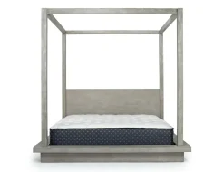 Mor Furniture Bedroom Sets|Melbourne Canopy Bed, Dresser, Mirror, Nightstand In Brown Mel, Queen