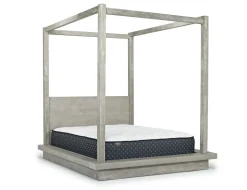 Mor Furniture Bedroom Sets|Melbourne Canopy Bed, Dresser, Mirror, Nightstand In Brown Mel, Queen