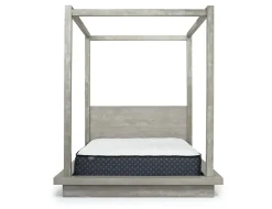 Mor Furniture Bedroom Sets|Melbourne Canopy Bed, Dresser, Mirror, Nightstand In Brown Mel, Queen