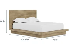 Mor Furniture Bedroom Sets|Melbourne Panel Bed, Dresser, Mirror & Nightstand In Brown Mel, Full