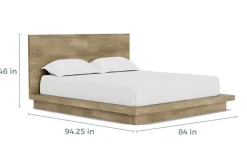 Mor Furniture Bedroom Sets|Melbourne Panel Bed, Dresser, Mirror & Nightstand In Brown Mel, Full