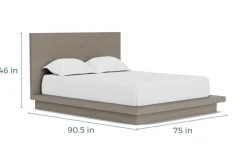 Mor Furniture Bedroom Sets|Melbourne Panel Bed, Dresser, Mirror & Nightstand In Brown Mel, Full