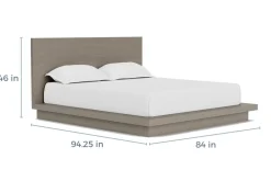 Mor Furniture Bedroom Sets|Melbourne Panel Bed, Dresser, Mirror & Nightstand In Brown Mel, Full