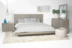 Mor Furniture Beds|Melbourne Panel Bed In Mineral, Full