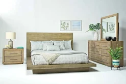Mor Furniture Beds|Melbourne Panel Bed In Mineral, Full