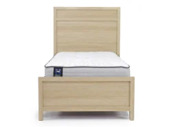 Mor Furniture Bedroom Sets|Merrifield Panel Bed, Dresser, Mirror & Nightstand In Pecan Sandy, Twin