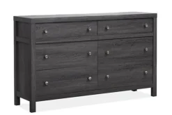 Mor Furniture Bedroom Sets|Merrifield Panel Bed, Dresser, Mirror & Nightstand In Pecan Sandy, Twin