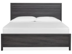 Mor Furniture Beds|Merrifield Panel Bed In Pecan Sandy, Twin