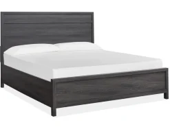 Mor Furniture Beds|Merrifield Panel Bed In Pecan Sandy, Twin