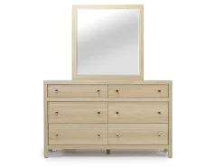 Mor Furniture Bedroom Sets|Merrifield Upholstered Bed, Dresser, Mirror & Nightstand In Raisin Black, Twin