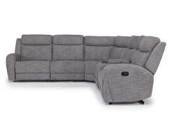 Mor Furniture Sectionals|Mia 6 Piece Reclining Sectional W/ Armless Recliner In Gray