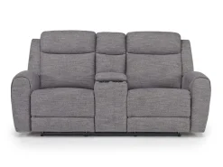 Mor Furniture Reclining Loveseats|Loveseats|Mia 2 Power Console Loveseat In Gray