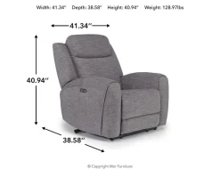 Mor Furniture Recliners|Mia 2 Power Recliner In Gray