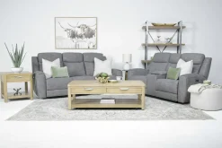 Mor Furniture Reclining Sofas|Sofas|Mia 2 Power Sofa In Gray