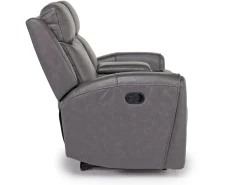 Mor Furniture Reclining Sofas|Loveseats|Mia Reclining Console Loveseat In Gray