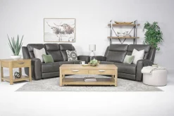 Mor Furniture Reclining Sofas|Sofas|Mia Reclining Sofa In Gray