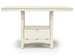 Mor Furniture Seating For 6|Counter Height Dining Sets|Miami Adjustable Dining Table, 4 Stools & Bench In Gray