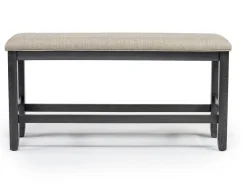Mor Furniture Seating For 6|Counter Height Dining Sets|Miami Adjustable Dining Table, 4 Stools & Bench In Gray