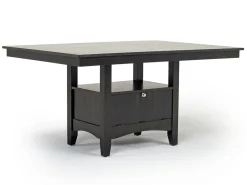 Mor Furniture Seating For 6|Dining Room Sets|Miami Adjustable Dining Table, 4 Chairs & Bench In Gray