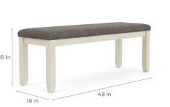 Mor Furniture Dining Benches|Miami Dining Bench In Gray