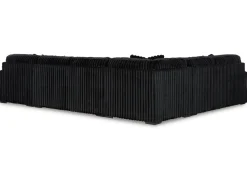 Mor Furniture Sectionals|Midnight Madness 4 Piece Chaise Sectional In Onyx, Right Facing