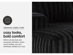Mor Furniture Chairs|Midnight Madness Chaise In Onyx