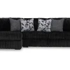 Mor Furniture Sectionals|Midnight Madness Sofa Chaise Sectional In Onyx, Left Facing