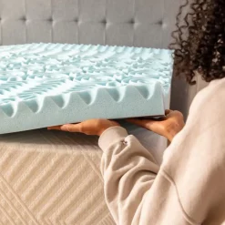 Mor Furniture Mattress Toppers|Mlily 3 Inch Gel Infused 5 Zone Mattress Topper, Twin