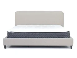 Mor Furniture Upholstered Beds|Beds|Modern Upholstered Panel Bed In Sand, Twin