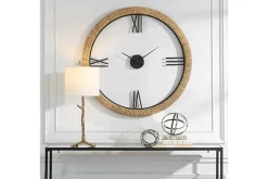 Mor Furniture Wall Clocks|Montecito Wall Clock In Brown