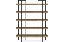Mor Furniture Bookcases & Library Walls|Montia Bookcase In Brown/Gray