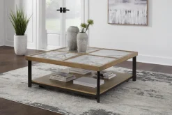Mor Furniture Coffee Tables|Montia Coffee Table In Brown/Black/Gray