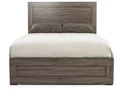 Mor Furniture Bedroom Sets|Naialyn Panel Bed, Dresser, Mirror & Nightstand In , Full Gray
