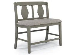 Mor Furniture Seating For 6|Counter Height Dining Sets|Napa Counter Height Extendable Dining Table, 4 Stools & Bench In Brown