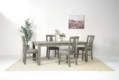 Mor Furniture Seating For 4|Dining Room Sets|Napa Extendable Dining Table & 4 Chairs In Brown