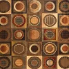Mor Furniture Shop All Rugs|Napa Ridge Rug In Brown Circles, 5’ X 8’