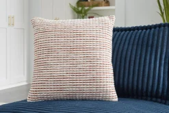 Mor Furniture Accent Pillows|Accent Pillows|Nashlin Accent Pillow In Rust / White