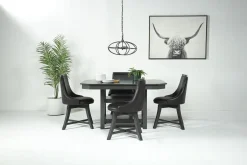 Mor Furniture Dining Tables|New Haven Adjustable Height Extendable Dining Table In Brown