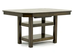 Mor Furniture Dining Tables|New Haven Adjustable Height Extendable Dining Table In Brown
