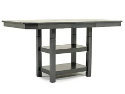 Mor Furniture Seating For 4|Counter Height Dining Sets|New Haven Counter Height Adjustable Extendable Dining Table & 4 Stools In Gray