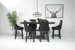 Mor Furniture Counter Height Stools|Barstools|New Haven Counter Height Stool In Brown