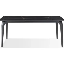 Mor Furniture Seating For 4|Dining Room Sets|Nicoya Dining Table & 4 Chairs In Black Sintered Stone