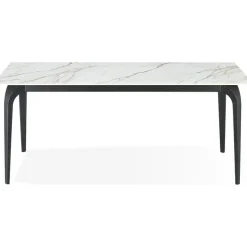 Mor Furniture Seating For 4|Dining Room Sets|Nicoya Dining Table & 4 Chairs In Black Sintered Stone