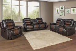 Mor Furniture Reclining Sofas|Loveseats|Nikko Reclining Console Loveseat In Brown