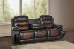 Mor Furniture Reclining Sofas|Sofas|Nikko Reclining Sofa In Brown