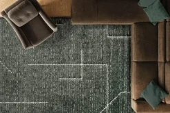 Mor Furniture Shop All Rugs|Nube Drift Rug In Forest Green, 5’ X 7’
